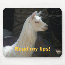 Read my lips! mouse pads