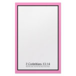 Read the Bible 2 Corinthians 13:14 Stationery Design