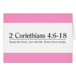 Read the Bible 2 Corinthians 4:6-18 Greeting Cards