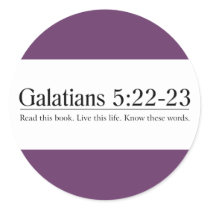 Read the Bible Galatians 5:22-23 Stickers