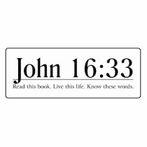 Read the Bible John 16:33 Photo Sculpture