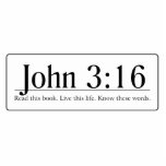 Read the Bible John 3:16 Acrylic Cut Out