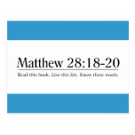 Read the Bible Matthew 28:18-20 Postcards