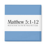 Read the Bible Matthew 5:1-12 Refrigerator Magnet