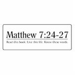 Read the Bible Matthew 7:24-27 photo sculptures