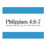 Read the Bible Philippians 4:6-7 Post Card