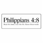 Read the Bible Philippians 4:8 photo sculptures