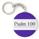 Read the Bible Psalm 100 Keychains