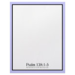 Read the Bible Psalm 138:1-5 letterhead