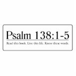 Read the Bible Psalm 138:1-5 photo sculptures