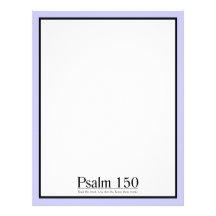 Read the Bible Psalm 150 Letterhead Design