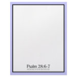Read the Bible Psalm 28:6-7 letterhead