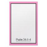 Read the Bible Psalm 34:1-4 stationery