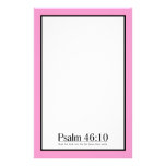 Read the Bible Psalm 46:10 Customized Stationery