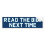 Read The Bill Bumper Sticker