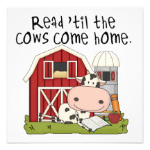 Read 'til The Cows Come Home Custom Announcement