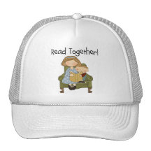 Read Together Mom and Boy Tshirts and Gifts Mesh Hats