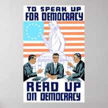 Read Up On Democracy Poster