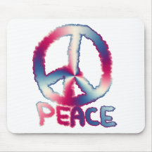 Read White and Blue Peace Mouse Pad