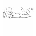 Reader in Grass t-shirts