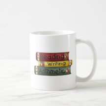 Reading and Writing and Arithmetic Coffee Mugs