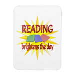 Reading Brightens Days Magnet