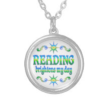 Reading Brightens My Day Custom Necklace