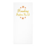 Reading Brightens My Life Rack Card