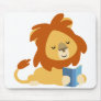 Reading Cartoon Lion mousepad