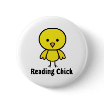 Reading Chick Pinback Buttons