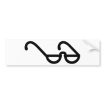 reading glasses bumper sticker
