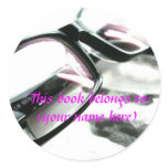 Reading glasses w. colour round sticker