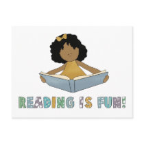 Reading Is Fun! Postcard