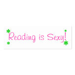 Reading is Sexy!  Bookmark business cards