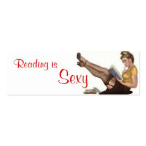 Reading is Sexy - Bookmark Business Card Template