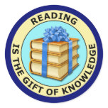 READING IS THE GIFT OF KNOWLEDGE stickers