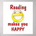 Reading Makes You Happy Posters