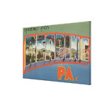 Reading, Pennsylvania - Large Letter Scenes Canvas Prints