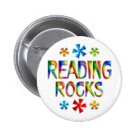 READING ROCKS PINBACK BUTTON
