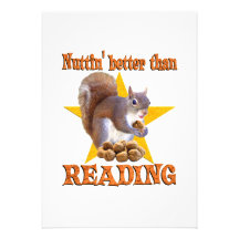 Reading Squirrel Custom Announcement