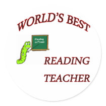 Reading Teacher copy Round Sticker