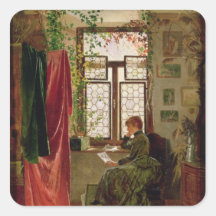 Reading the letter square sticker