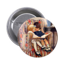 Reading Together Pinback Buttons