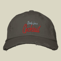 Ready For A Cocktail Hat embroidered hats