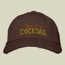 Ready For A Cocktail Hat embroidered hats
