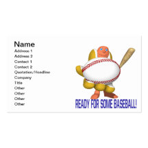 Ready For Some Baseball Business Card Template
