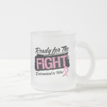 Ready For The Fight Breast Cancer Coffee Mugs