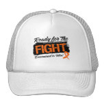 Ready For The Fight Orange Ribbon Kidney Cancer Trucker Hat