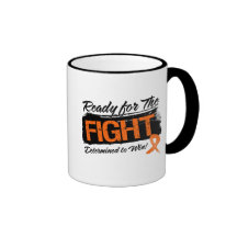 Ready For The Fight Orange Ribbon Kidney Cancer Mugs