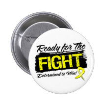 Ready For The Fight Sarcoma Cancer Pin